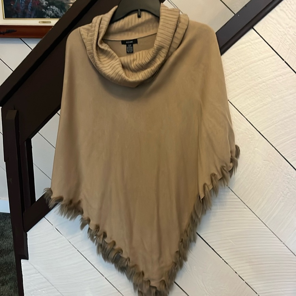 Alfani cowl neck poncho s/m